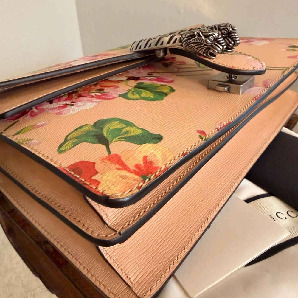 Gucci Medium Dionysus Blooms Leather Shoulder Bag - Picture 8 of 12